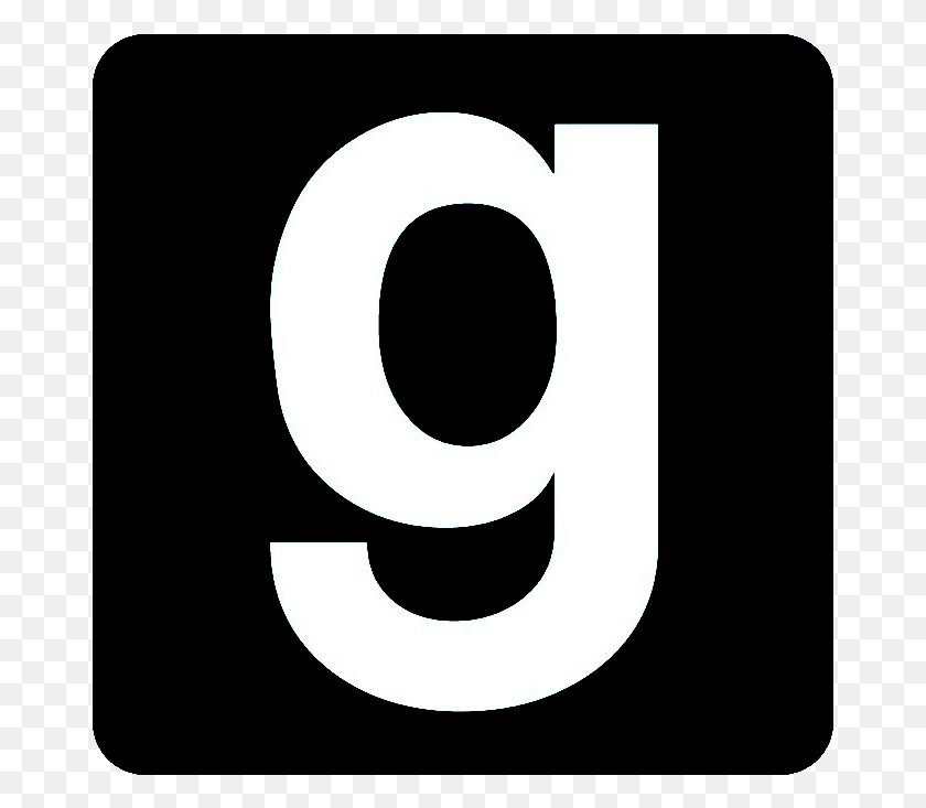 673x673 Descargar Png S Garry39S Mod Stencil Garry39S Mod Logo Negro, Número, Símbolo, Texto Hd Png