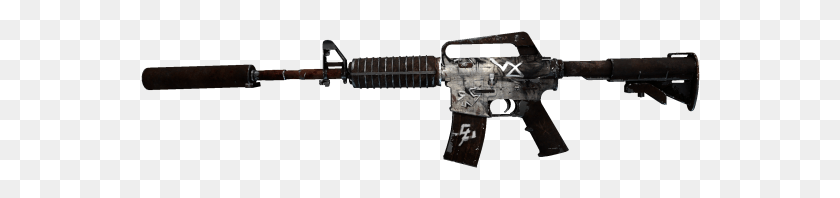 560x138 S M4a1 S Flashback Fn, Gun, Weapon, Weaponry HD PNG Download