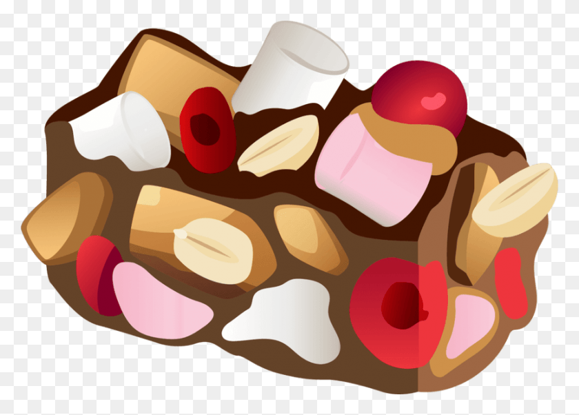 863x600 S Mores Clipart Wallpaper Full Wallpapers Rocky Road Cartoon, Sweets, Food, Confectionery HD PNG Download