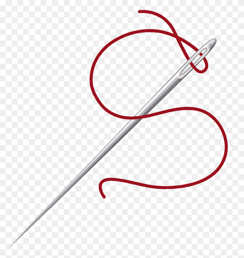 881x937 S Needle Stitch Clip Art, Bow, Whip, Stick HD PNG Download