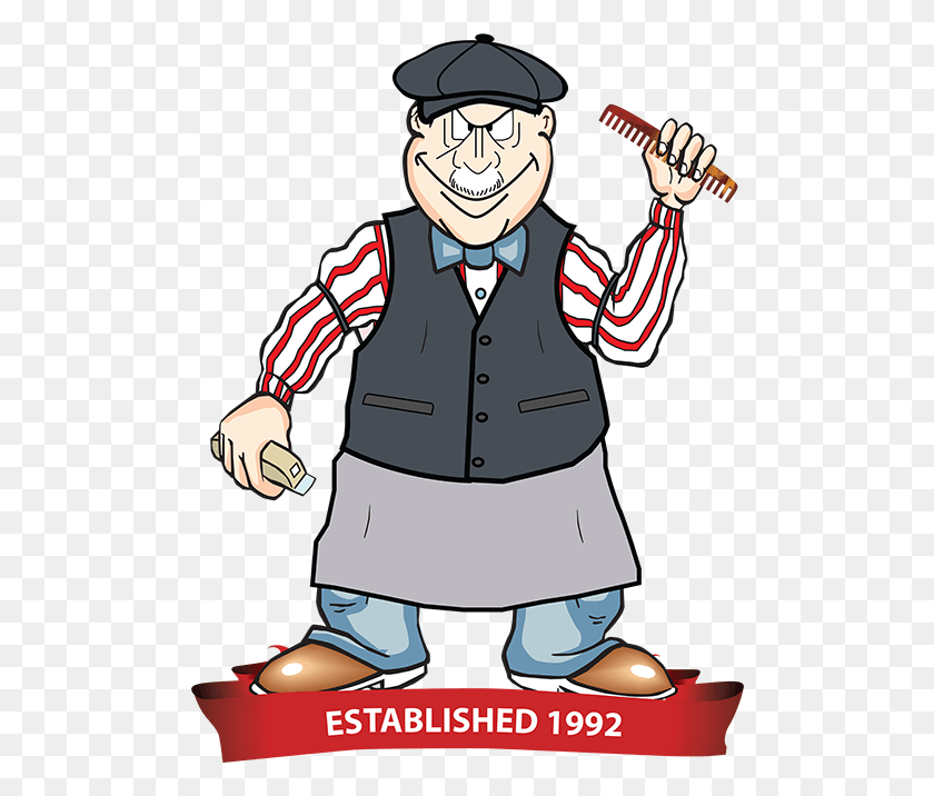 500x656 S Pole Gents Hairdressers Barber Man Cartoon Transparent, Person, Human, Performer HD PNG Download