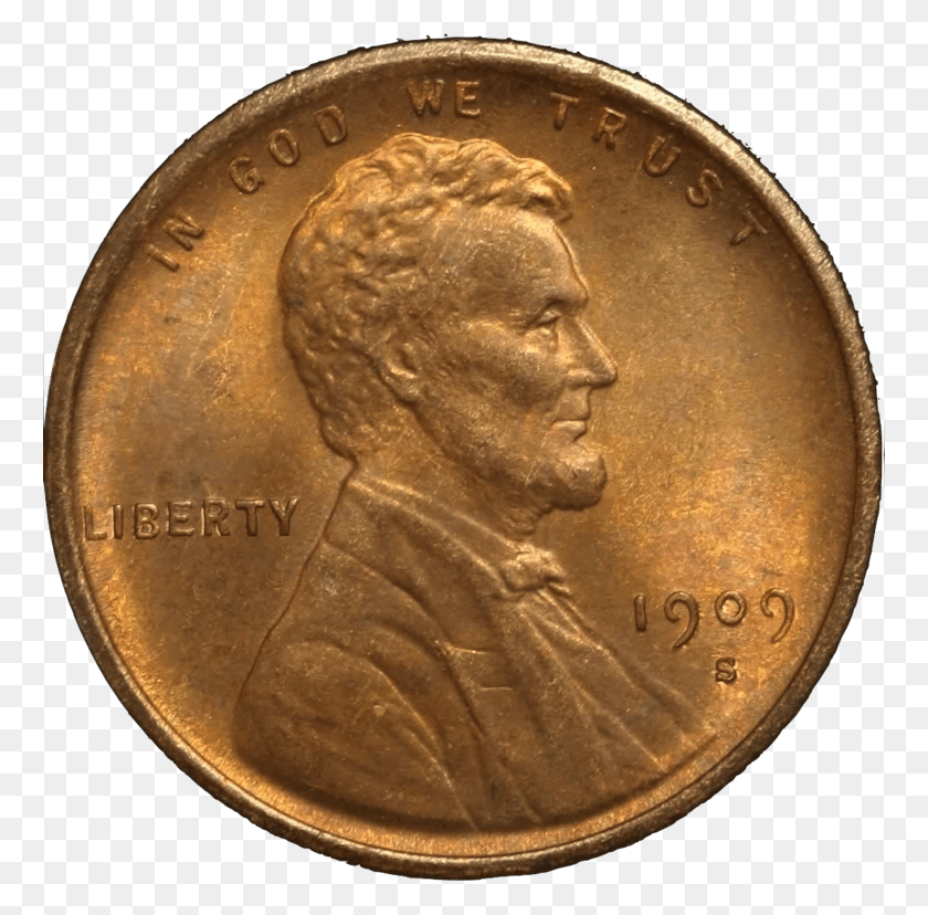 762x768 S Vdb Lincoln Cent Obverse Transparent Background Coin With No Background, Money HD PNG Download