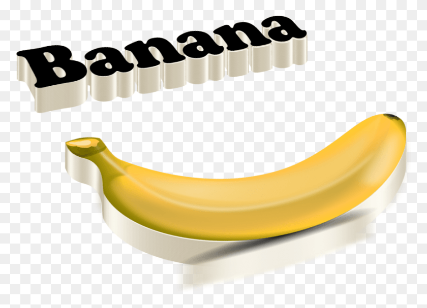 858x602 Saba Banana, Fruit, Plant, Food HD PNG Download
