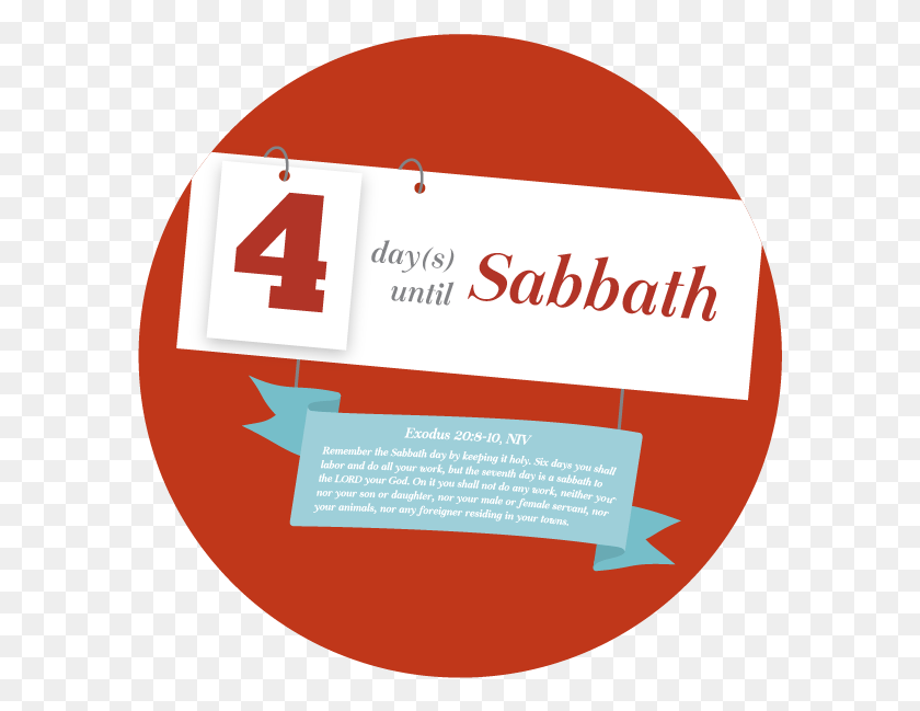 589x589 Sabbath Countdown Flip Chart Circle, Text, Paper, Advertisement HD PNG Download