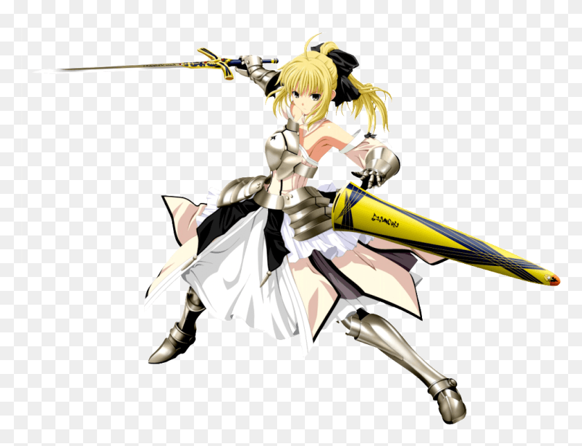 986x739 Saber Lily Photo Fate Stay Night Saber Lily 01 Fate Stay Night Unlimited Blade Works Artoria, Person, Human, Manga HD PNG Download
