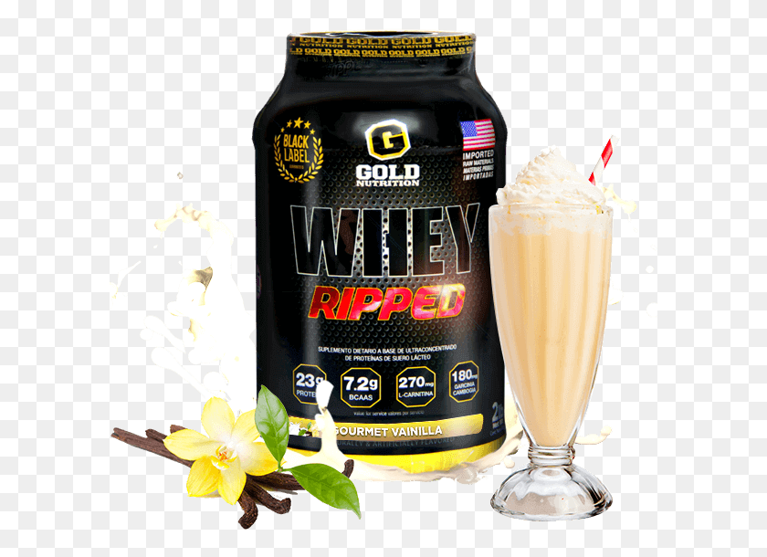 601x550 Descargar Png Sabor Whey Ripped Protein Gold Nutrition Gourmet Vainilla Whey Protein Ripped, Jugo, Bebida Hd Png