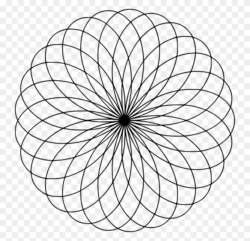 740x750 Sacred Geometry Mandala Overlapping Circles Grid Symbol Flower Of Life Mandala Design, Gray, World Of Warcraft HD PNG Download