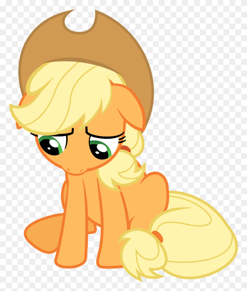 861x1026 Sad Applejack My Little Pony Applejack Scared, Outdoors, Helmet, Clothing HD PNG Download