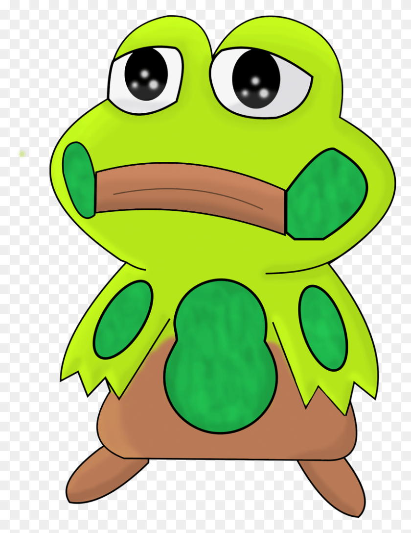 811x1068 Sad Clipart Frog Cartoon, Amphibian, Wildlife, Animal HD PNG Download