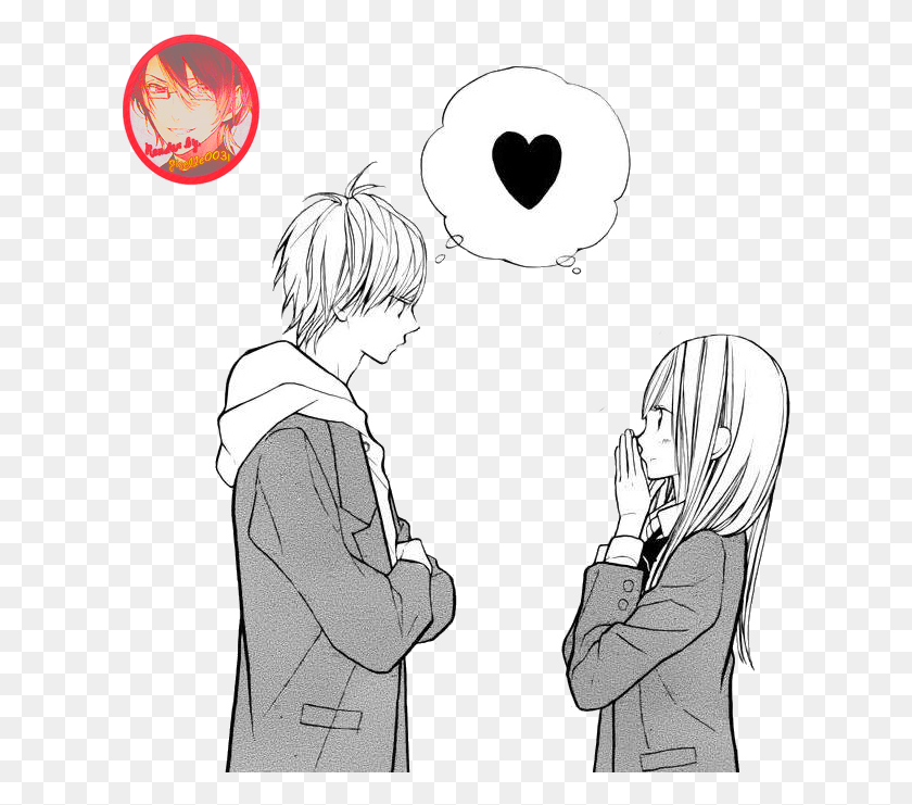 616x681 Sad Couple Clipart Manga Couple, Comics, Book, Person HD PNG Download
