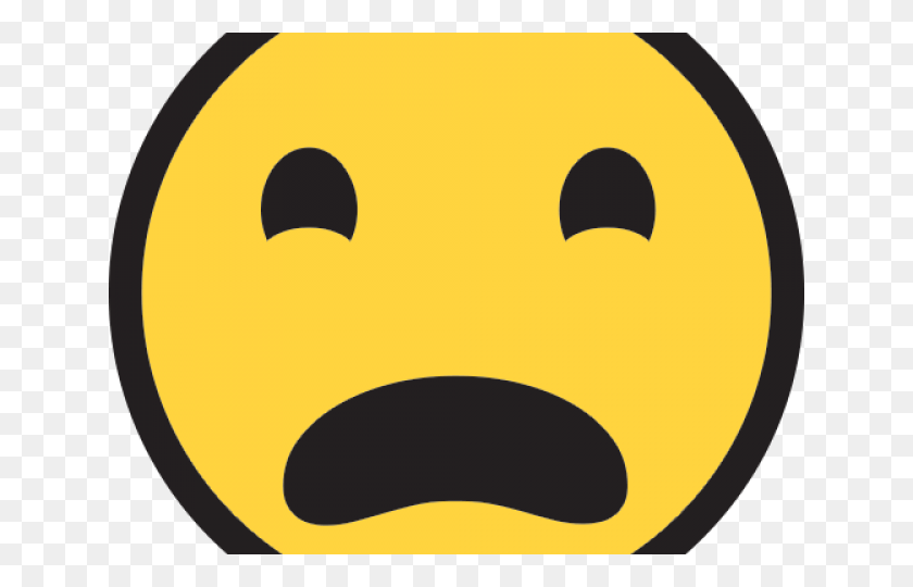 640x480 Sad Emoji Clipart Frowny Face Circle, Pac Man HD PNG Download