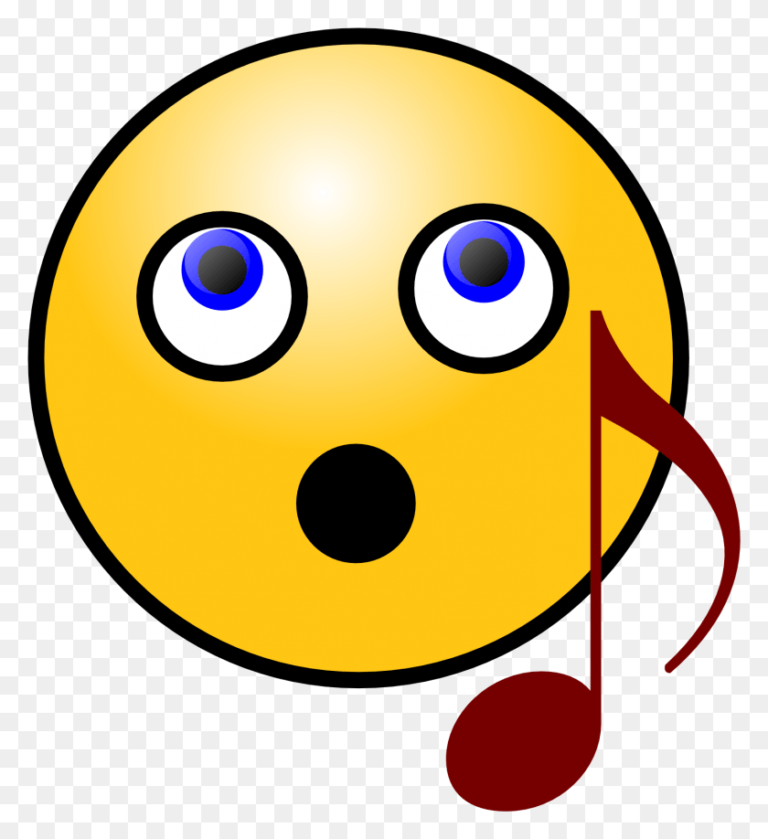 1433x1577 Грустный Emoji Клипарт Улыбающееся Лицо Бесплатный Клипарт На Dumielauxepices Поющее Лицо Картинки, Pac Man, Гигантская Панда, Медведь Png Скачать