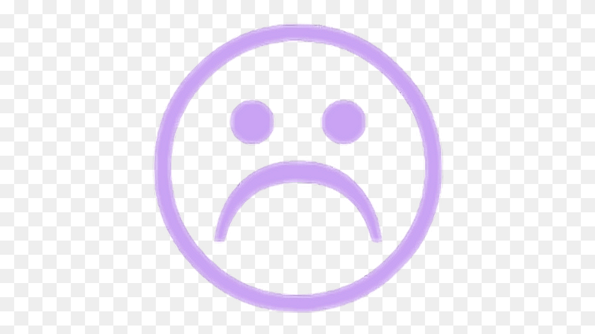 412x412 Грустный Смайлик Emoji Прозрачный Фиолетовый Triste Грустное Лицо Мальчика Прозрачный, Символ, Логотип, Товарный Знак Hd Png Скачать