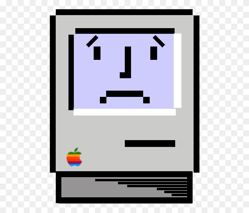 506x659 Sad Mac Face Sad Mac, Electrical Outlet, Electrical Device, Text HD PNG Download