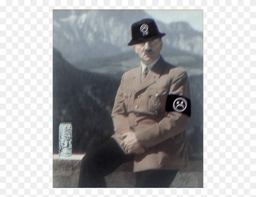 495x587 Sadboi Vaporwave Aethstetic Hitler Outfit, Hat, Clothing, Apparel HD PNG Download