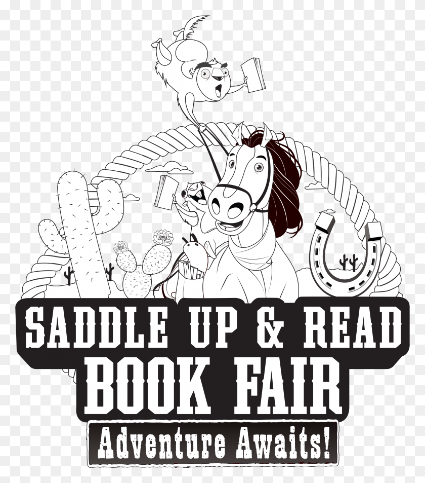 3002x3439 Saddle Up Amp Read Book Fair Clip Art Saddle Up And Read Book Fair, Text, Advertisement, Poster HD PNG Download