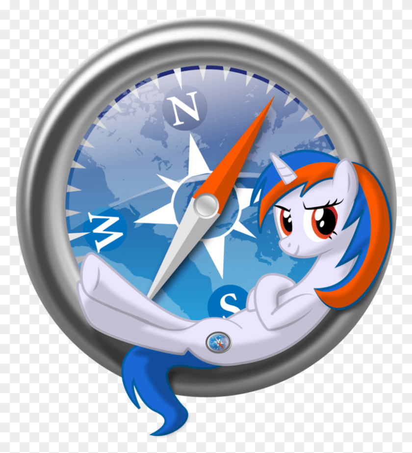 806x891 Safari Logo Safari My Little Pony, Compass HD PNG Download