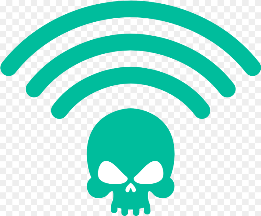 913x756 Safe Clipart Dangerous Wifi Logo Skull Sticker PNG