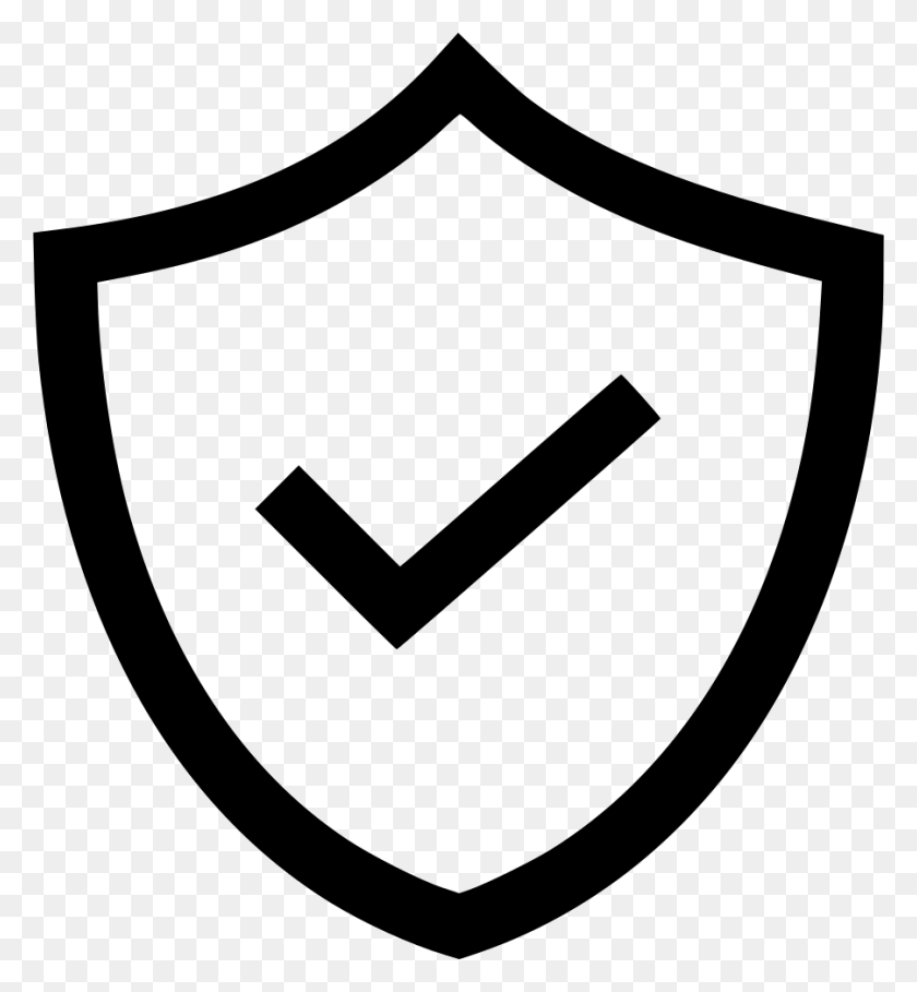 900x980 Safety Icon Icon For Protect, Armor, Shield HD PNG Download