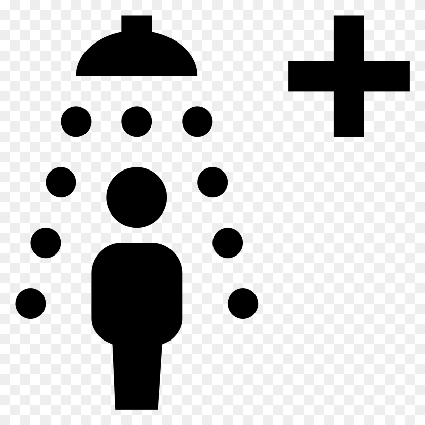 1577x1577 Safety Shower Icon A Person Is Standing Under Fixture Cross, Gray, World Of Warcraft HD PNG Download