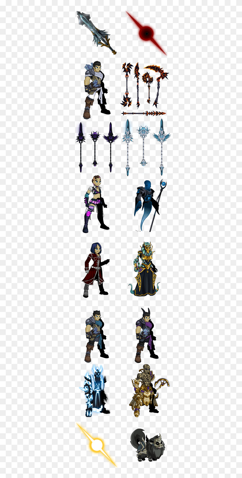 348x1595 Sagas Completed Prismatic Laser Set Aqw, Person, Human, Clothing HD PNG Download