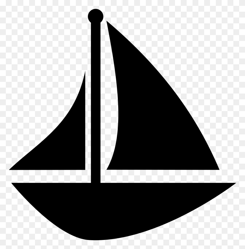 2268x2304 Sail Clipart Lil Boat Ship Clipart Black, Gray, World Of Warcraft HD PNG Download