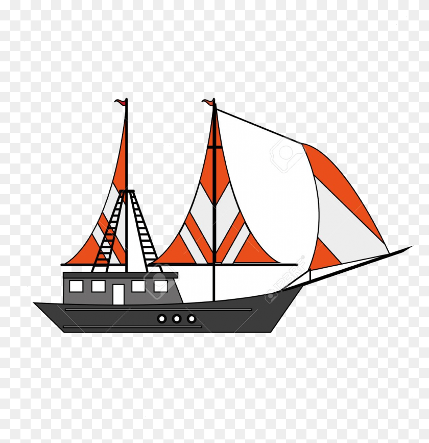 1153x1193 Sailboat Clipart Fishing Boat Free On Transparent Sail, Watercraft, Vehicle, Transportation HD PNG Download