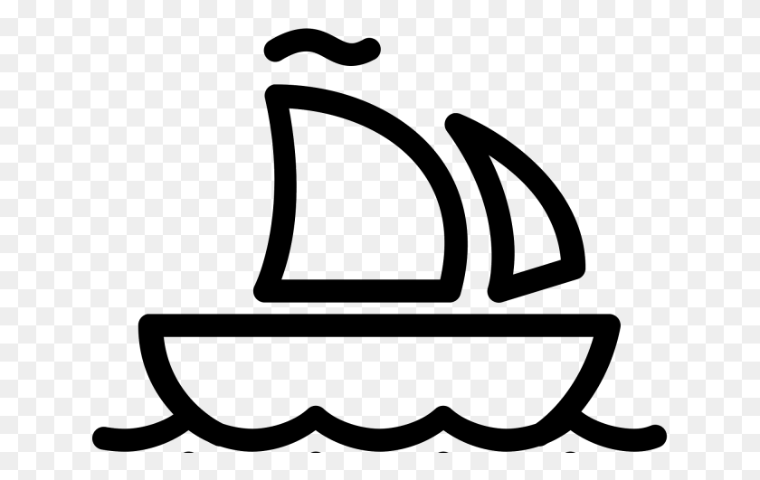 637x471 Sailboat Clipart Rope Ship Icon Transparent, Gray, World Of Warcraft HD PNG Download