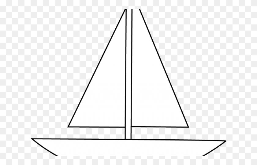 640x480 Sailing Boat Clipart Baot Sail, Triangle, Cone HD PNG Download