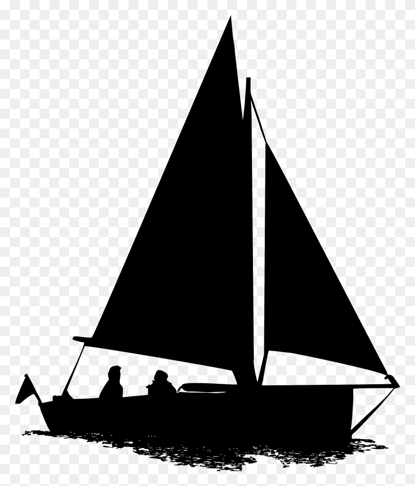 1594x1890 Sailing Boat Silhouette Ssr Preview Sailboat Silhouette, Triangle, Bow, Tripod HD PNG Download
