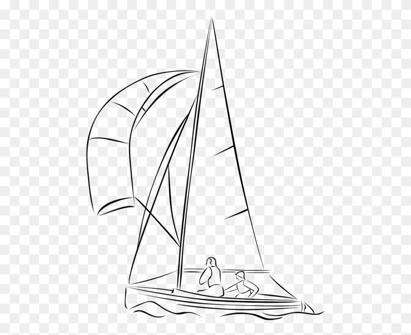 489x624 Sailing Ship Sailboat Boating Cartoon Dinghy Sailing, Gray, World Of Warcraft HD PNG Download