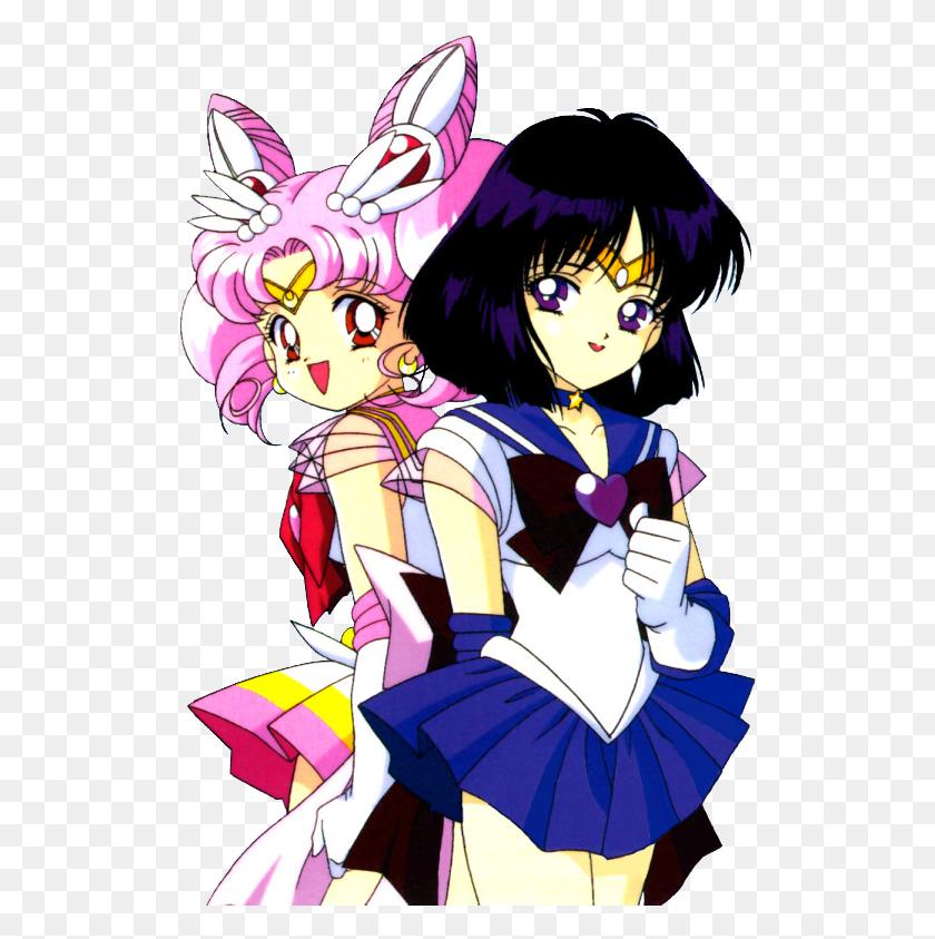 519x783 Descargar Png Sailor Chibi Moon Chibiusa Sailor Saturn Hotaru Tomoe Sailor Chibi Moon Y Saturno, Manga, Comics, Libro Hd Png