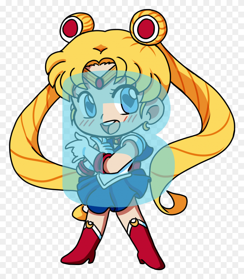 1298x1496 Sailor Moon Chibi Cartoon, Face, Hand, Costume HD PNG Download