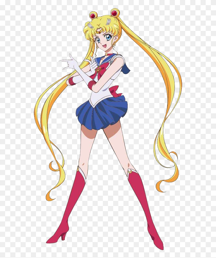 577x942 Sailor Moon Crystal Lll Sailor Moon And Usagi, Person, Human, Comics HD PNG Download