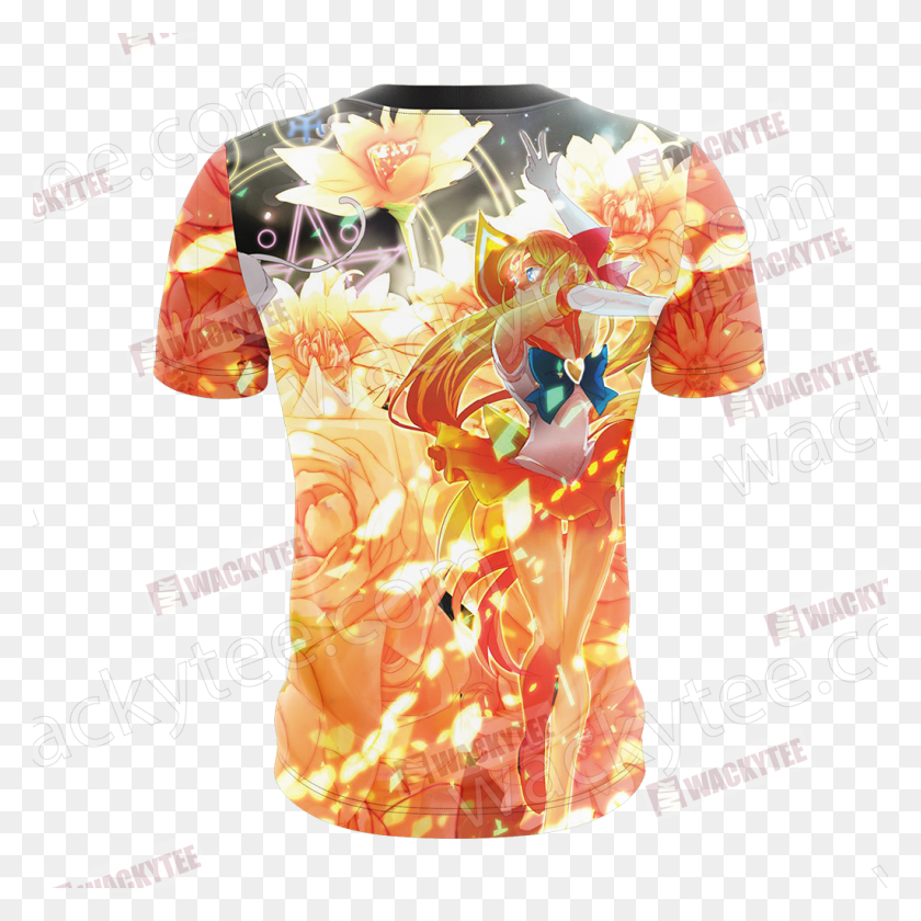 1024x1024 Sailor Moon Sailor Venus Unisex 3d T Shirt Fullprinted Sailor Mars, Clothing, Apparel, Poster HD PNG Download