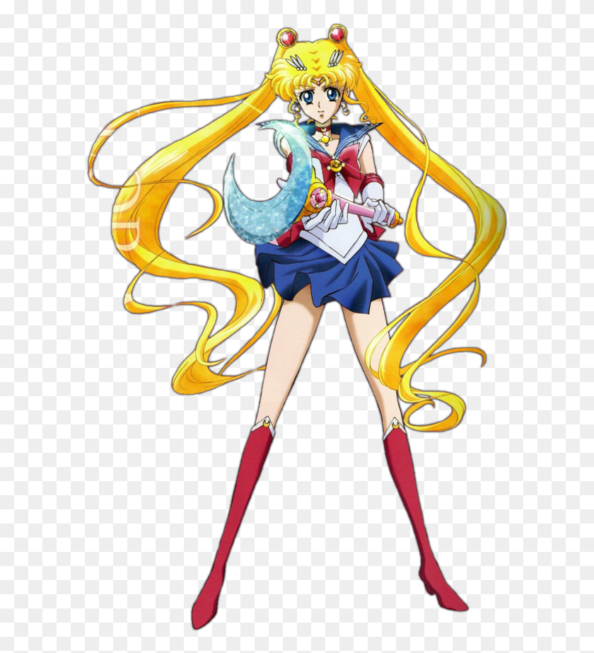 597x863 Sailor Moon Transparent Image Anime Sailor Moon Transparent, Person, Human, Manga HD PNG Download