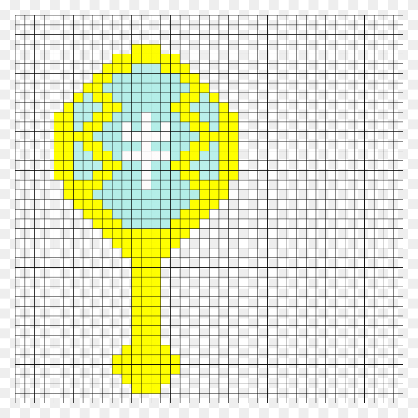 840x840 Sailor Neptune Mirror Perler Bead Pattern Bead Sprite Star Punch Card Knitting, Transporte, Vehículo Hd Png