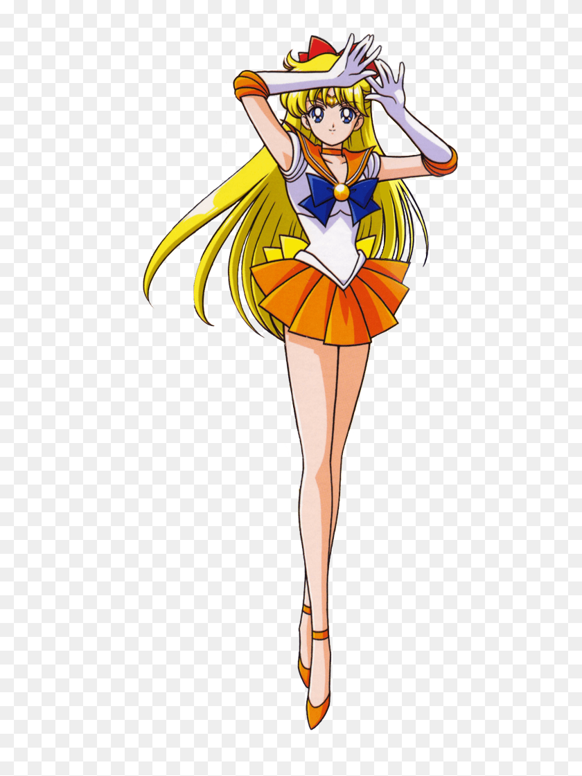 484x1061 Sailor Venus Albiero, Person, Light HD PNG Download