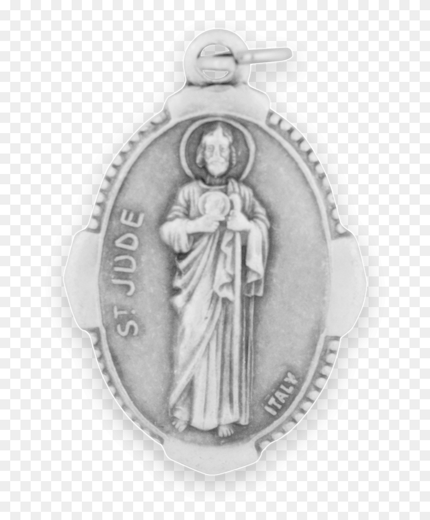 676x956 Saint Jude Design Locket, Coin, Money, Person HD PNG Download