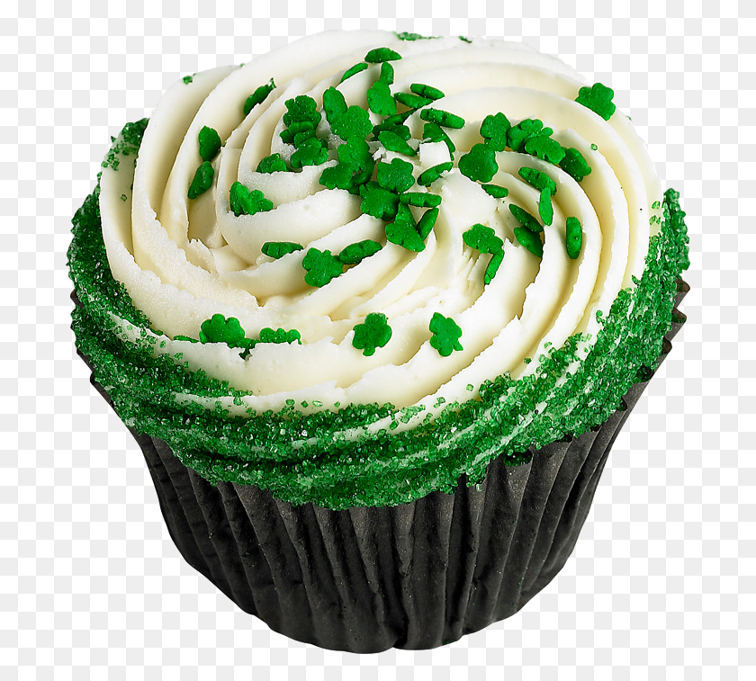 695x697 Saint Patrick Cupcakes, Cupcake, Cream, Cake HD PNG Download