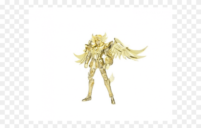 601x476 Saint Seiya Myth Cloth Hyoga Du Cygne Original Color Illustration, Gold, Toy, Emblem HD PNG Download