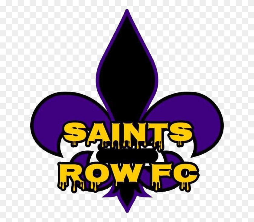 640x672 Descargar Png Saints Row Fc Fleur De Lis Púrpura Y Oro, Logotipo, Símbolo, Marca Registrada Hd Png