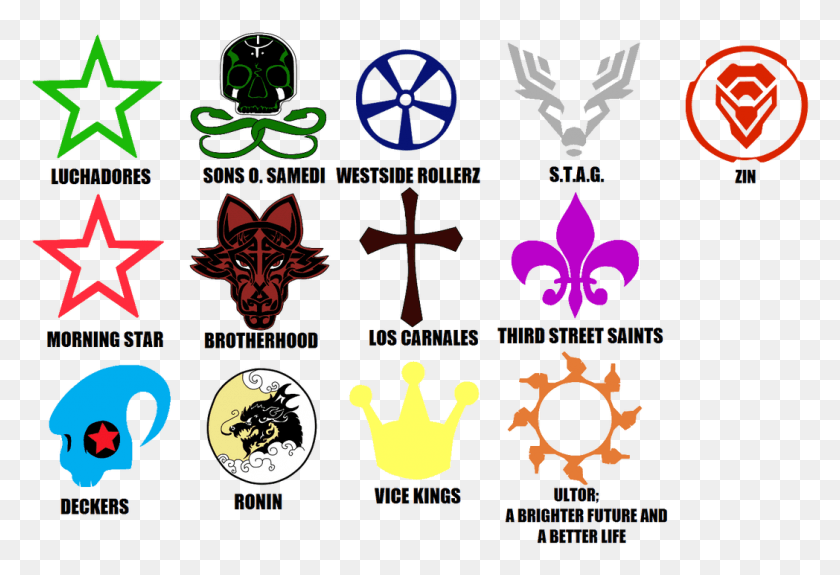 1048x692 Saints Row Gang Tags By Theshadowvocaloidfan Saint Row All Gangs, Symbol, Logo, Trademark HD PNG Download