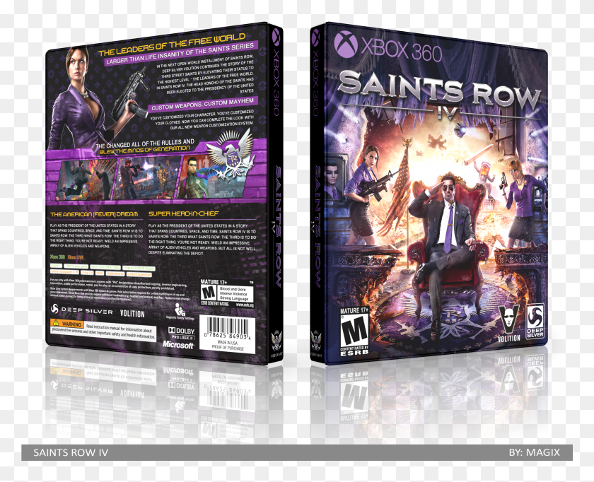 2289x1827 Saints Row Iv Box Cover Saints Row Iv Cover HD PNG Download