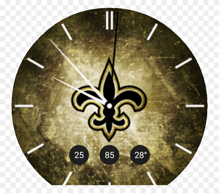 752x680 Saints Watch Face, Analog Clock, Clock, Clock Tower HD PNG Download