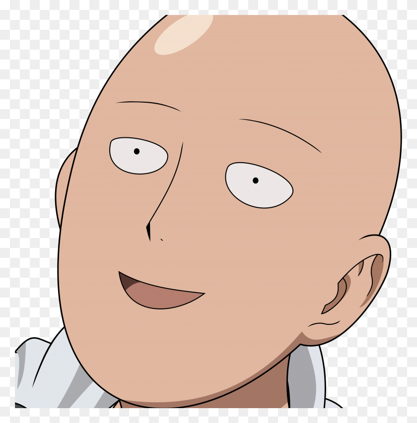 3931x4001 Saitama One Punch Man Simple, Head, Face, Jaw HD PNG Download
