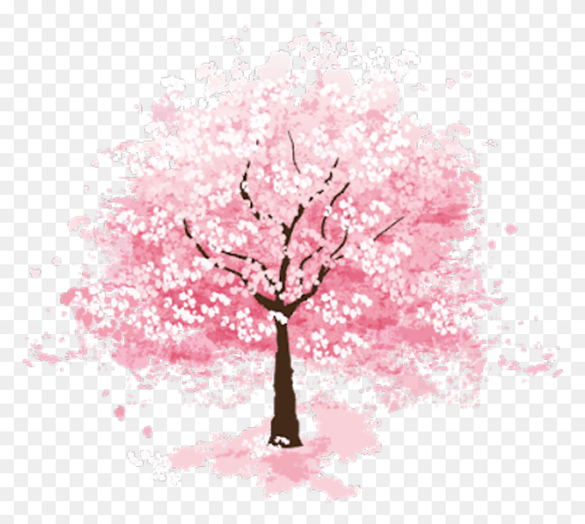 870x774 Descargar Png / Sakura Tree Sticker Cartas Feitas Yugioh, Planta, Flor Hd Png