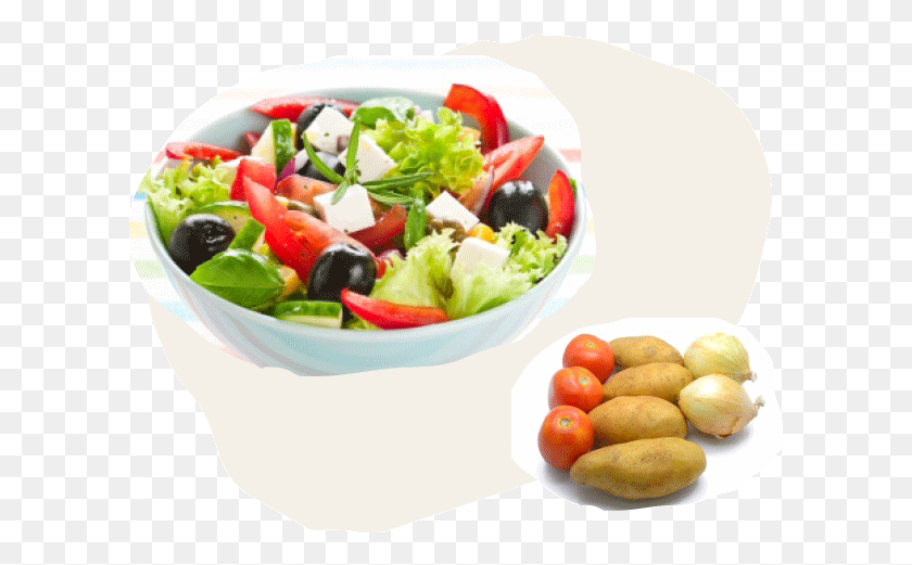 603x461 Salads Greek Salad, Plant, Food, Produce HD PNG Download