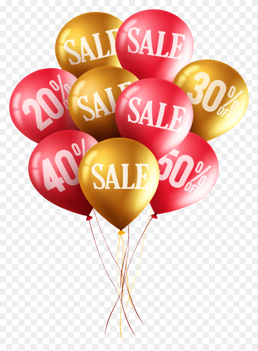5724x7952 Sale Balloons HD PNG Download