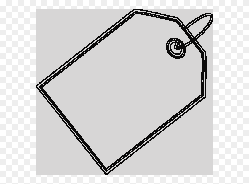 600x563 Sale Tag House Clip Art At Clker Sales Tag Clipart Line Art, Bow, Triangle HD PNG Download